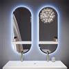 BADEN HAUS Specchio ovale con illuminazione Led Modula BADEN HAUS L 45 x H 110 x P 3 cm con touch