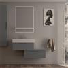 BADEN HAUS Mobile da bagno sospeso sotto lavabo Modula di BADEN HAUS L 70 x H 25 x P 44 cm grigio nuvola opaco liscio, 1 cassetto