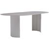 NATERIAL Tavolo da pranzo per giardino Naptune NATERIAL in alluminio con piano in pietra grigio per 6 persone 200x100cm