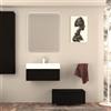 BADEN HAUS Mobile da bagno sospeso sotto lavabo Modula di BADEN HAUS L 70 x H 25 x P 44 cm nero cannettato opaco, 1 cassetto