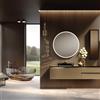 Leroy Merlin Lavabo da appoggio rettangolare in resina L 54 x H 13.5 x P 34 cm grigio e trasparente