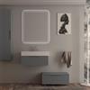 BADEN HAUS Mobile da bagno sospeso sotto lavabo Modula di BADEN HAUS L 70 x H 25 x P 44 cm grigio nuvola cannettato opaco, 1 cassetto