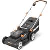 Worx Tagliaerba a batteria WORX a velocità non regolabile WG745E 40V L 41 cm, 2 batterie e caricabatteria inclusi