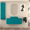 BADEN HAUS Colonna bagno Domina di Baden Haus 1 anta P 20 x L 35 x H 140 cm blu petrolio cannettato