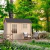 TOSCANA GARDEN Casetta da giardino in legno abete 2 x 3 m, superficie esterna 5.9 m² e spessore parete 20 mm, senza pavimento porta ad anta singola, TOSCANA GARDEN Avril