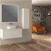 BADEN HAUS Colonna per mobile bagno Domino di Baden Haus 1 anta P 20 x L 35 x H 115 cm bianco opaco pvc cannettato
