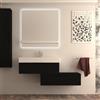 BADEN HAUS Mobile da bagno sospeso sotto lavabo Modula di BADEN HAUS L 90 x H 25 x P 44 cm nero opaco, 1 cassetto