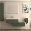 BADEN HAUS Mobile da bagno sospeso sotto lavabo Modula di BADEN HAUS L 90 x H 25 x P 44 cm verde opaco, 1 cassetto