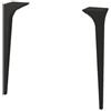 BADEN HAUS Piedino mobili da bagno (componibile) Domino in legno nero H 39 cm 2 pezzi