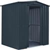 Leroy Merlin Casetta da giardino in acciaio grigio 1.5 x 1.5 m, spessore parete 0.3 mm, senza pavimento porta scorrevole a due ante