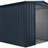 Leroy Merlin Casetta da giardino in acciaio grigio 2.5 x 2.5 m, spessore parete 0.3 mm, senza pavimento porta scorrevole a due ante