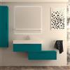 BADEN HAUS Mobile da bagno sospeso sotto lavabo Modula di BADEN HAUS L 90 x H 25 x P 44 cm blu petrolio opaco, 1 cassetto