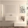 BADEN HAUS Mobile da bagno sospeso sotto lavabo Modula di BADEN HAUS L 90 x H 25 x P 44 cm bianco opaco cannettato, 1 cassetto