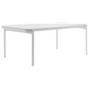 NATERIAL Tavolo da pranzo per giardino Sigma NATERIAL in acciaio con piano in vetro grigio per 8 persone 104.5x200cm