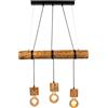 SPOT-LIGHT Lampadario Montagna Lampadario Montagna 3x E27 SPOT-LIGHT marrone paralume marrone 3x E27 SPOT-LIGHT