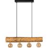 SPOT-LIGHT Lampadario Montagna Lampadario Montagna 4x E27 SPOT-LIGHT marrone paralume marrone 4x E27 SPOT-LIGHT