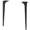 BADEN HAUS Piedino mobili da bagno (componibile) Domino in legno nero H 47 cm 2 pezzi