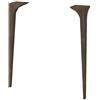 BADEN HAUS Set di 2 gambe per mobili BADEN HAUS in legno marrone H 47 cm 2 pezzi