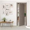 Leroy Merlin Porta interna rototraslante Cambridge in MDF colore rovere grigio, L 70 x H 210 cm, apertura reversibile