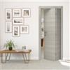 Leroy Merlin Porta interna pieghevole a libro Cambridge in legno colore rovere grigio, L 70 x H 210 cm, apertura a destra