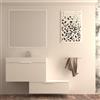 BADEN HAUS Mobile da bagno sospeso sotto lavabo Modula di Baden Haus L 90 x H 43 x P 44 cm bianco opaco cannettato, 3 cassetti