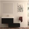 BADEN HAUS Mobile da bagno sospeso sotto lavabo Modula di Baden Haus L 90 x H 43 x P 44 cm nero opaco cannettato, 3 cassetti