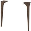 BADEN HAUS Set di 2 gambe per mobili BADEN HAUS in legno marrone H 39 cm 2 pezzi