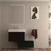 BADEN HAUS Mobile da bagno sospeso sotto lavabo Modula di BADEN HAUS L 70 x H 43 x P 44 cm nero cannettato opaco, 3 cassetti