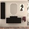 BADEN HAUS Mobile da bagno sospeso sotto lavabo Modula di BADEN HAUS L 120 x H 43 x P 44 cm nero opaco liscio, 2 cassetti