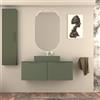 BADEN HAUS Mobile da bagno sospeso sotto lavabo Modula di BADEN HAUS L 120 x H 43 x P 44 cm verde opaco liscio, 2 cassetti