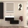 BADEN HAUS Mobile da bagno sospeso sotto lavabo Modula di BADEN HAUS L 70 x H 25 x P 44 cm nero opaco liscio, 1 cassetto