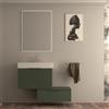 BADEN HAUS Mobile da bagno sospeso sotto lavabo Modula di BADEN HAUS L 70 x H 43 x P 44 cm verde cannettato opaco, 2 cassetti