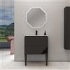 BADEN HAUS Mobile bagno sospeso con lavabo L 70 x H 55 x P 45.3 cm grafite per vasca centrale Vintage