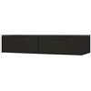 BADEN HAUS Mobile da bagno sospeso sotto lavabo Modula di BADEN HAUS L 120 x H 25 x P 44 cm nero opaco liscio, 1 cassetto