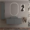 BADEN HAUS Top per lavabo Modula BADEN HAUS L 121 x H 1.6 x P 45 cm grigio nuvola stratificato, verniciato
