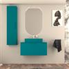BADEN HAUS Mobile da bagno sospeso sotto lavabo Modula di BADEN HAUS L 90 x H 43 x P 44 cm blu petrolio opaco liscio, 2 cassetti