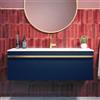 RANDAL Mobile da bagno sospeso sotto lavabo L 120 x H 40 x P 46 cm blu laminato opaco, 1 cassetto RANDAL LOA