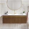 RANDAL Mobile da bagno sospeso sotto lavabo L 120 x H 40 x P 46 cm noce laminato opaco, 1 cassetto RANDAL LOA