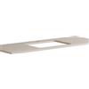 Leroy Merlin Top per lavabo semincasso Niwa 18045 L 120 x H 1.8 x P 46 cm laccato opaco sabbia truciolare