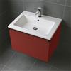 Leroy Merlin Mobile da bagno sospeso sotto lavabo L 59.5 x H 40 x P 45.5 cm rosso opaco, 1 cassetto Fusion