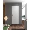Leroy Merlin Porta interna a battente Nairobi Primer in legno colore bianco, L 70 x H 210 cm, filomuro, apertura a destra