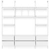 Leroy Merlin Kit cabina armadio PROJECT KIT LIVING 210X50 CM CLASSIC in alluminio 217.5 x 220 x 50 cm bianco/anodizzato