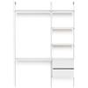 Leroy Merlin Kit cabina armadio PROJECT KIT SMART W. 152,5X50CM CLASSIC in alluminio 152.5 x 220 x 50 cm bianco/anodizzato