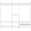 Leroy Merlin Kit cabina armadio PROJECT KIT GUARDAROBA 245X50CM CLASSIC in alluminio 245 x 220 x 50 cm bianco/anodizzato