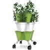 Leroy Merlin Vaso autoirrigante Poty in polipropilene verde oliva H 56 x L 36.5 cm