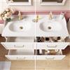 SENSEA Mobile bagno da terra con lavabo L 60 x H 57 x P 48.1 cm bianco per doppia vasca Charm