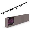 Leroy Merlin Binario Hue Perifo Soffitto x4 cilindri farett N nero LED 2040 LM