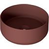 Leroy Merlin Lavabo da appoggio Kyoto tondo in ceramica rosso L36H12