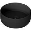 Leroy Merlin Lavabo da appoggio Kyoto tondo in ceramica nero opaco L36H12