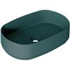 Leroy Merlin Lavabo da appoggio Kyoto ovale in ceramica L 55 x H 12 x P 36 cm verde